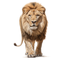 Lion isolé sur transparent Contexte . ai généré png