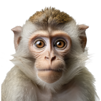 singe isolé sur transparent Contexte . ai généré png