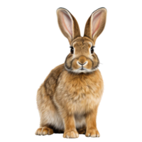 lapin isolé sur transparent Contexte . ai généré png