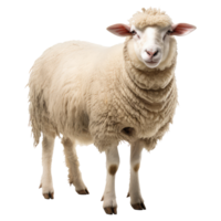 mouton isolé sur transparent Contexte . ai généré png