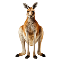 Kangaroo isolated on transparent background . AI Generated png