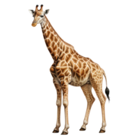 Giraffe isolated on transparent background . AI Generated png