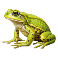 Frog isolated on transparent background . AI Generated png