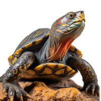Turtle isolated on transparent background . AI Generated png