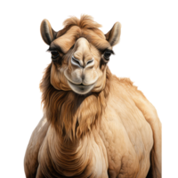 Camel isolated on transparent background . AI Generated png