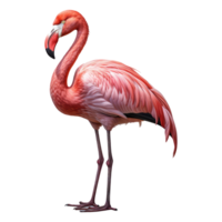 Flamingo isoliert auf transparent Hintergrund . ai generiert png