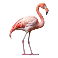 Flamingo isolated on transparent background . AI Generated png