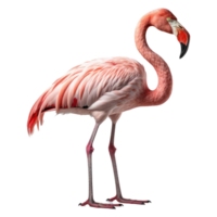 Flamingo isolated on transparent background . AI Generated png