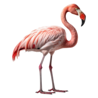 Flamingo isoliert auf transparent Hintergrund . ai generiert png