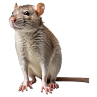 Rat geïsoleerd Aan transparant achtergrond . ai gegenereerd png