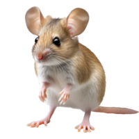 Mouse isolated on transparent background . AI Generated png