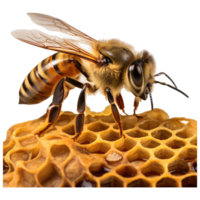 Bienenstock isoliert auf transparent Hintergrund . ai generiert png