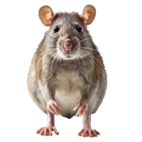 rat isolé sur transparent Contexte . ai généré png