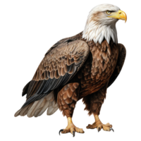 Eagle isolated on transparent background . AI Generated png