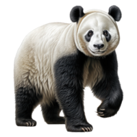 panda orso isolato su trasparente sfondo . ai generato png