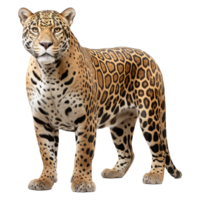 Jaguar isolated on transparent background . AI Generated png