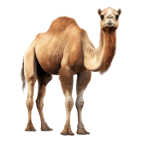 camello aislado en transparente antecedentes . ai generado png