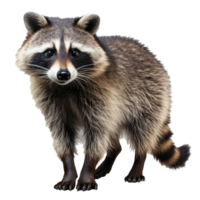 raccoon isolated on transparent background . AI Generated png