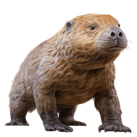 Platypus isolated on transparent background . AI Generated png