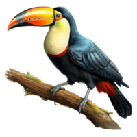 toucan isolated on transparent background . AI Generated png