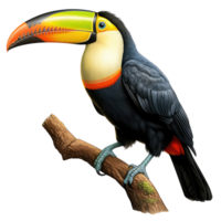 toucan isolated on transparent background . AI Generated png