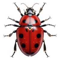 Ladybug isolated on transparent background  . AI Generated png