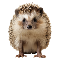 hedgehog isolated on transparent background . AI Generated png