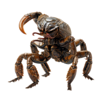 Scorpion isolé sur transparent Contexte . ai généré png