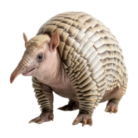 Armadillo isolated on transparent background . AI Generated png