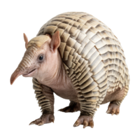 armadillo aislado en transparente antecedentes . ai generado png