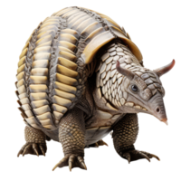 Armadillo isolated on transparent background . AI Generated png