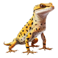 Gecko isolated on transparent background . AI Generated png
