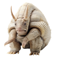 Armadillo isolated on transparent background . AI Generated png