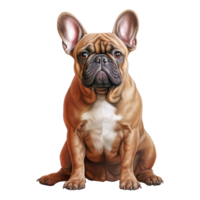 Französisch Bulldogge isoliert auf transparent Hintergrund . ai generiert png