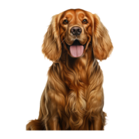 Cocker spaniel cachorro isolado em transparente fundo . ai gerado png