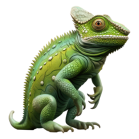 chameleon isolated on transparent background . AI Generated png