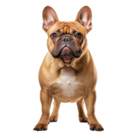 français bouledogue isolé sur transparent Contexte . ai généré png