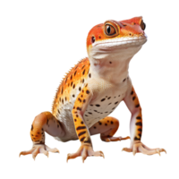 Gecko isolated on transparent background . AI Generated png