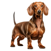 Dachshund dog isolated on transparent background . AI Generated png