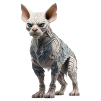 sphynx gato aislado en transparente antecedentes . ai generado png