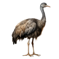 ostrich isolated on transparent background . AI Generated png