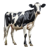 vache isolé sur transparent Contexte . ai généré png