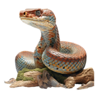 snake isolated on transparent background . AI Generated png