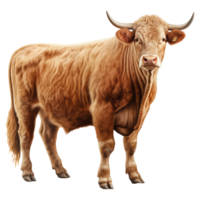 Holstein cow isolated on transparent background . AI Generated png