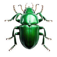 green june beetle bug isolated on transparent background . AI Generated png