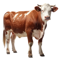 holstein ko isolerat på transparent bakgrund . ai genererad png