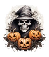 halloween skull . AI Generated png