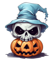 scary halloween cartoon . AI Generated png