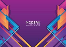 modern geometric gradient color design abstract background vector