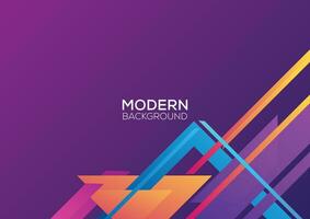 modern geometric background design gradient color vector